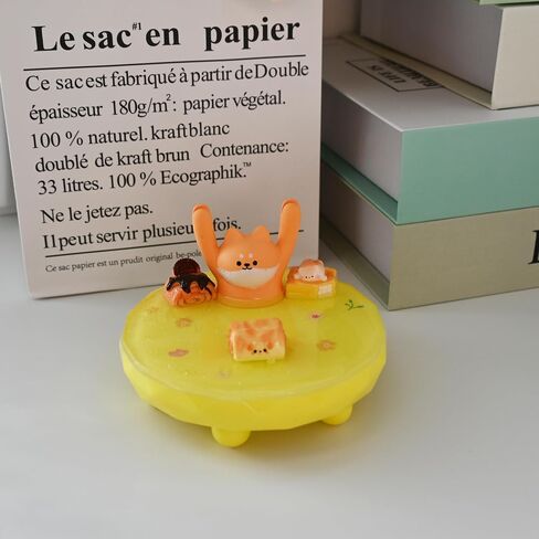 حامل هاتف خلوي للمكتب، حامل هاتف لطيف، حامل هاتف خلوي، ملحقات مكتبية ممتعة مع 8 قطع بطاقات كتابة ملهمة متوافقة مع جميع الهواتف الذكية (القطة السوداء) in Saudi Arabia