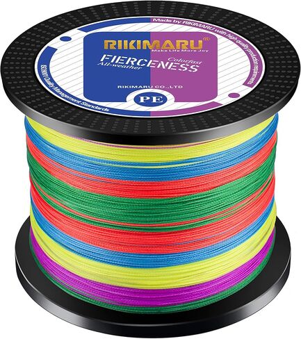 Braided Fishing Line Abrasion Resistant Superline Zero Stretch&Low Memory Extra Thin Diameter 327-1094 Yds, 4-180LB in Kuwait