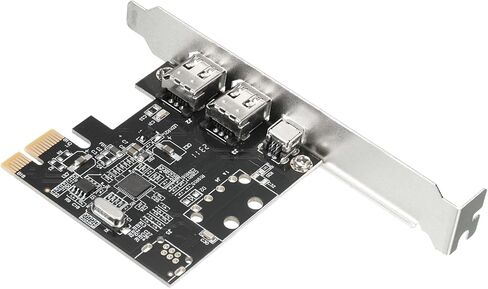 MECCANIXITY PCI-E 1X إلى 1394 بطاقة التوسعة 3 مهايئ مهايئ وحدة تحكم للكمبيوتر المكتبي واتصال DV in Saudi Arabia