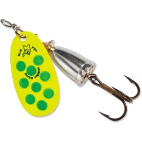 Blue Fox Classic Vibrax Spinner, 5/8-Ounce, Fluorescent Yellow/Fluorescent Green/Silver