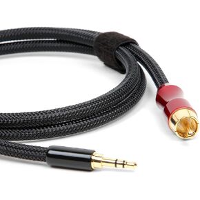 كابل صوت متحد المحور الرقمي Micca Premium SPDIF - 3.5 مم (1/8 بوصة) إلى RCA، 3 أقدام، القطبية: طرف - إشارة، كم - أرضي