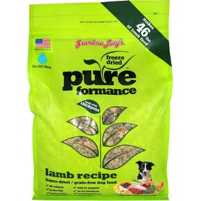 GRANDMA LUCY'S 844214 Pureformance Grain Free Lamb Food for Dogs, 10-Pound