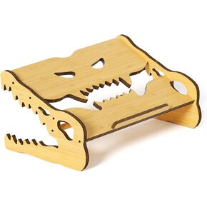 Laptop Stand,Dinosaur Bamboo Laptop Riser,Ergonomic Computer Stand, Riser Holder Notebook Stand Compatible with All MacBook/Surface/Samsung/HP/Dell/Chrome Book,Dinosaur
