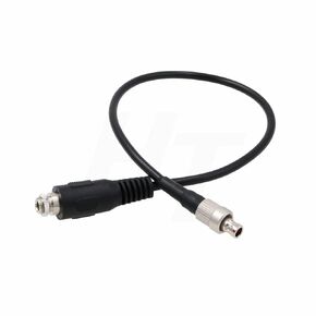 Lavalier Microphone Audio Cable for Sennheiser ME2 to SK50 SK250 SK2000 Zaxcom TRX Transmitter, 1/8" 3.5mm Locking Jack Female to FVB 00B 3 Pin 30cm