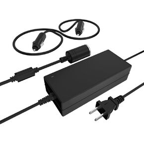 12V 5A Car Power Adapter ，Power Adaptor Plugs into Outlets，Power Supply Adaptor for Coleman Thermoelectric Hot/Cold Cooler，for Camping Home Office Dorm or Vehicle Use，with Male to Male Extension Cord
