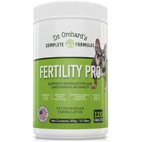 Dr. Orchards Fertility Pro for Dogs - Vet Formulated - for Males and Females -120ct