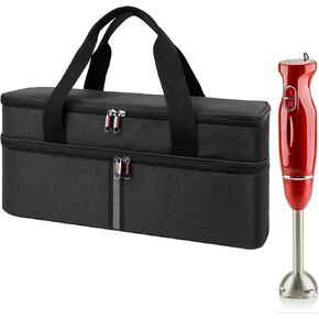 Storage bag for Hand Blender,Carrying Case for Immersion Blender Handheld,Stick Blender Travel Storage Organizer (Bag Only)