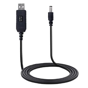 Power Boost Converter Cable, USB 5V to 12V DC - USB Voltage Step Up Converter Cable(12V 1A Max), USB A to 12V DC 5.5 x 2.1mm, Power Converter Leads for Appliances (5.5x2.1 mm)