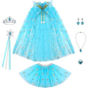 Princess Dresses for Girls,Halloween Costumes for Girls,Princess Dress Up Clothes for Little Girl,Christmas Birthday Gifts Toys for 3-6 Year Old Girls