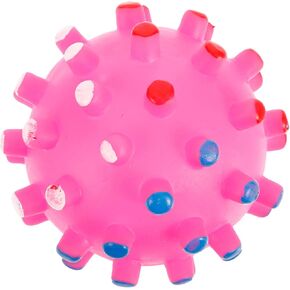Dog Chew Ball Pet Chew Toys Quack Sound Toy Colorful Chew Ball Cat Toy Pretty Thorn Ball Chew Ball Squeaker Chew Ball Squeaker.