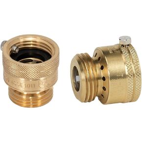 Eastman 3/4 Inch FHT x 3/4 Inch MHT Hose Bibb Anti Siphon Vacuum Breaker, Brass Plumbing Fitting, 20199