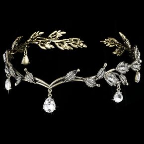 تيجان أوراق فضية للنساء والفتيات، زي جنية للنساء من الكريستال لغطاء رأس الزفاف للعروس، تاج قزم لأعياد الميلاد والحفلات التنكرية وحفلات الهالوين in Kuwait