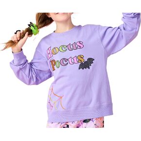 iscream Big Girls French Terry Crewneck Applique and Embroidered Accent Sweatshirt Collection