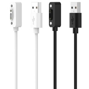 Replacement Charger Compatible with Xplora X6 Play Charging Cable 3.3ft USB Portable Magnetic Cord Smartwatch Accessories for Xplora X6 Play Charger (2PACKS,Black)