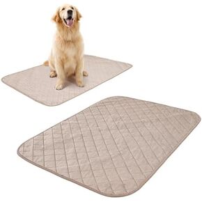 MANON ROSA Dog Pee Pad - Waterproof Leakproof Reusable with Bamboo Charcoal Fiber for Odor Control Puppy Training Potty Pads for Small Medium and Large Pets (Medium,Green)
