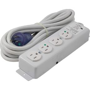 AC WORKS Medical Hospital Grade Power Strip Meets UL 1363A CSA 60601 Approval (15FT- 4 Outlets)