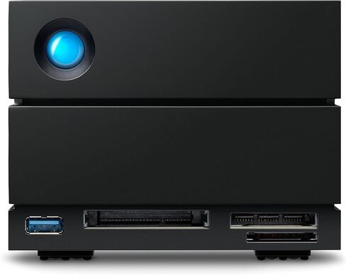 محرك الأقراص الصلبة الخارجي LaCie 2big Dock سعة 36 تيرابايت - توافق Thunderbolt وUSB4، واستعادة البيانات (STLG36000400) (متجدد) in Saudi Arabia