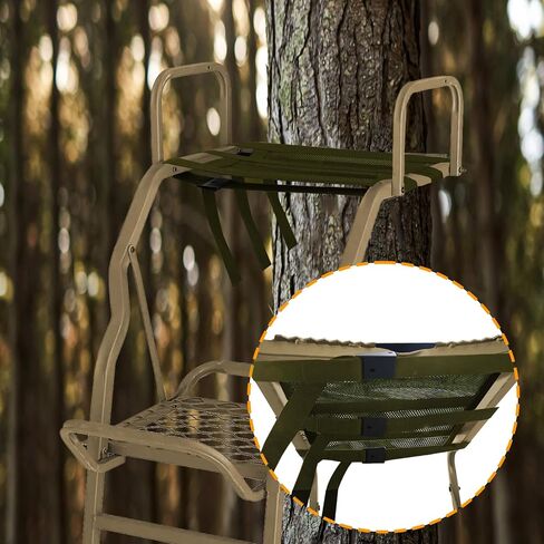 Universal Tree Stand Seat Replacement 16 X12" Adjustable Tree Stand Seat Deer Stand Accessories for Hunting for Climbing Treestands Ladder Stands Lock On Tree Stands, Easy To Install & Remove in Saudi Arabia