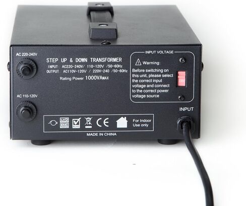 ELC T Series 2000 Watt Voltage Converter Transformer - Step Up/Down - 110v to 220v / 220v to 110v Power Converter - Circuit Breaker Protection, CE Certified [3-Years Warranty] in Saudi Arabia