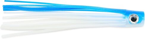 C&H Lures Lil Stubby Chugger Lure - Blue/White 5.5 Inch Flesh-Like Body, Single or Bulk 10 Pack, One Piece Saltwater Fishing Lures, Versatile for Saltwater Fishing, Premium Fishing Lures Saltwater in Kuwait