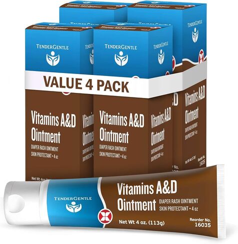 Vitamin A&D Ointment for Baby Diaper Rashes - Pack of 2-4 oz of A and D Ointment for Adults, Seniors, and Babies in Saudi Arabia