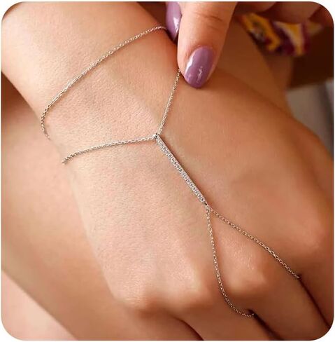 Collner خاتم سوار سلسلة اليد سوار البنصر للنساء الفتيات بوهو مجوهرات الزفاف للنساء الاشياء العصرية هدية الخطوبة in Kuwait