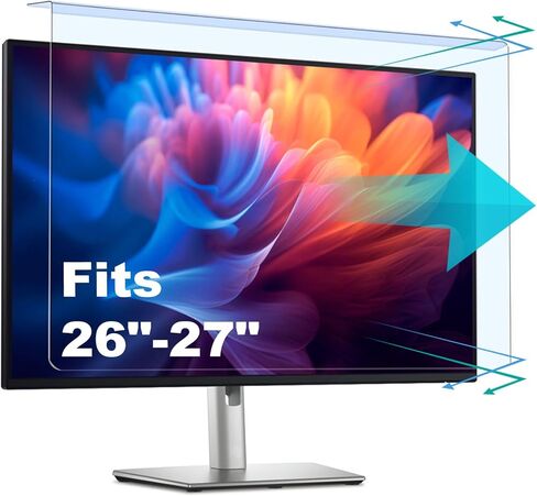 Anti-Blue Light & Anti-Scratch Screen Protector Shield for 23, 23.6, 23.8, 24 Inches Desktop Computer Monitor, Hanging Block Filter Panel for Eye Protection in Kuwait