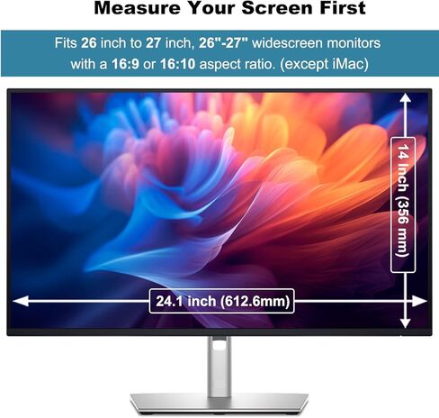 Anti-Blue Light & Anti-Scratch Screen Protector Shield for 23, 23.6, 23.8, 24 Inches Desktop Computer Monitor, Hanging Block Filter Panel for Eye Protection in Kuwait
