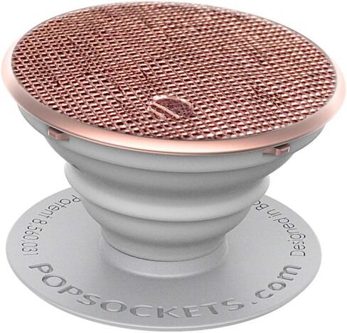 PopSockets: Collapsible Grip & Stand for Phones and Tablets - Saffiano Rose Gold in Saudi Arabia