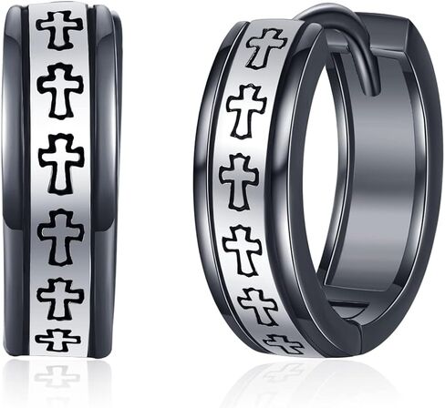 أقراط فايكنغ للرجال 925 من الفضة الإسترلينية أقراط هوب هوجي أقراط كلاسيكية مجوهرات نورس فايكنغ هدية للنساء والرجال in Kuwait