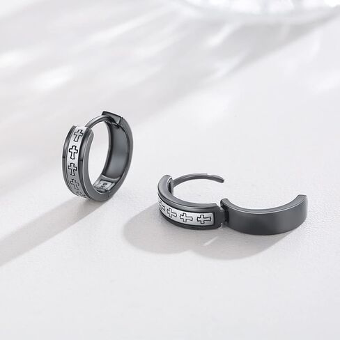 أقراط فايكنغ للرجال 925 من الفضة الإسترلينية أقراط هوب هوجي أقراط كلاسيكية مجوهرات نورس فايكنغ هدية للنساء والرجال in Kuwait