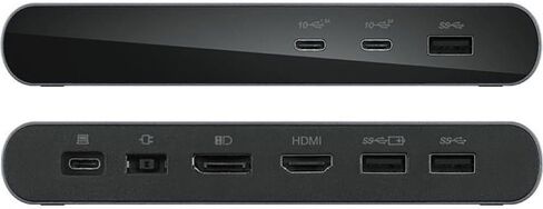 Lenovo Docking Station USB-C Universal Business Dock 40B30090TA Bundle w/DKZ USB Port Expander, Supports Dual Display at 4K (1 DP & 1 HDMI), 7 Ports, Windows Compatible, Storm Gray Color in Saudi Arabia