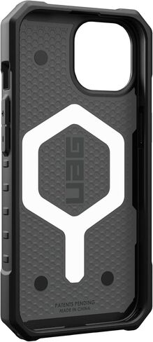 URBAN ARMOR GEAR UAG Case Compatible with iPhone 15 Case 6.1" Pathfinder Silver Built-in Magnet Compatible with MagSafe Charging Rugged Military Grade Dropproof Protective Cover in Saudi Arabia