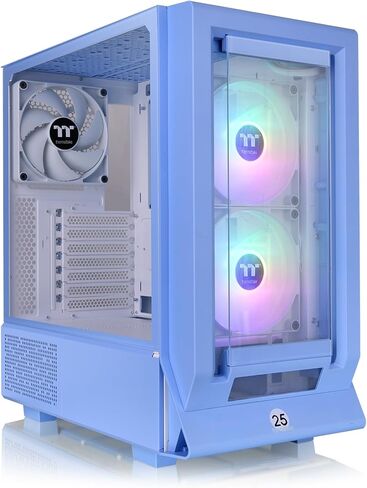 Thermaltake Ceres 350 MX/Hydrangea Blue/Mid Tower/CT140 ARGB Fan*2/CT140 Fan*1/Mesh & TG اللوحة الأمامية/موصل مخفي MB/CA-1Z3-00MFWN-00 in Saudi Arabia