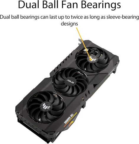 ASUS TUF Gaming AMD Radeon RX 6700 XT OC Edition Graphics Card AMD RDNA 2, PCIe 4.0, 12GB GDDR6, HDMI 2.1, DisplayPort 1.4a, Dual ball fan bearings, all-aluminum shroud, reinforced frame, GPU Tweak II in Saudi Arabia