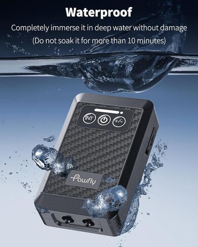 مضخة هواء كهربائية ببطارية قابلة لإعادة الشحن من النوع C فائقة الهدوء من Pawfly لدلو طعم 60-100 جالون 64 جيجا في الساعة مضخة أكسجين محمولة تعمل بالبطارية في الهواء الطلق وانقطاع طاقة الصيد in Saudi Arabia