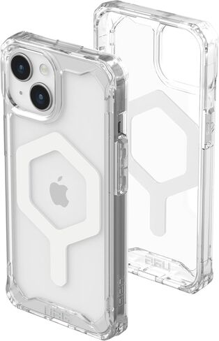 URBAN ARMOR GEAR UAG Case Compatible with iPhone 15 Case 6.1" Pathfinder Silver Built-in Magnet Compatible with MagSafe Charging Rugged Military Grade Dropproof Protective Cover in Saudi Arabia