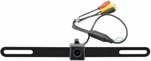 Jensen BUCAM400AJ كاميرا احتياطية للرؤية الخلفية مثبتة على لوحة الترخيص العالمية مع ميكروفون in Kuwait