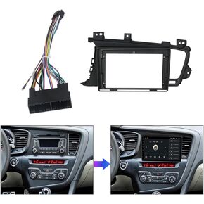 9'' Car Radio Stereo Dash Install Kit Fascia Panel Trim fits for KIA K5 Optima 2011-2016 Left Hand Drive Installation Aftermarket Stereo Headunit