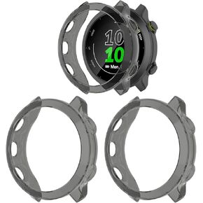 3Pack Watch Protector Cases Compatible with Garmin Forerunner 55 Forerunner 55 Case Soft TPU Shockproof Case Protective Cover No Screen Protector