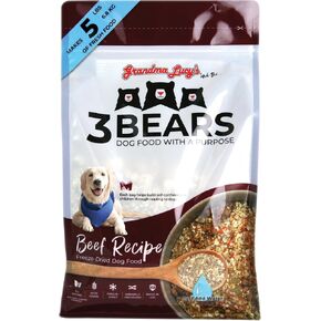 Grandma Lucy's 3 Bears Beef Dog Food - 3lb