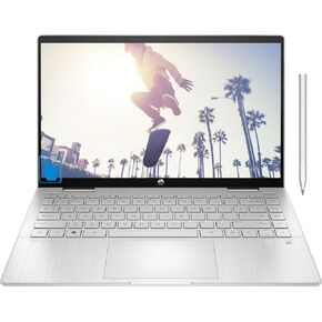 HP Pavilion x360 2-in-1 Laptop 14.0" Touchscreen IPS FHD Display (Intel i5-1335U, 8GB RAM, 512GB PCIe SSD, Backlit KB, Fingerprint, Active Pen, B&O Speakers, Win 11 Pro)