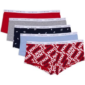 Tommy Hilfiger Women's Classic Cotton Boyshort Panties—5 Pack