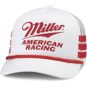 AMERICAN NEEDLE Miller High Life Beer Baseball Adjustable Dad Hat, Printed Corduroy, Khaki (MILLER-2006B-KHAK)