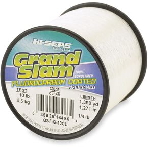 HI-SEAS Grand Slam Fluorocarbon Coated Fishing Line, 8 lb test, 011" diameter, Moss Green, 300 yd