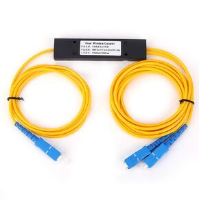 Fafeicy Fiber Optic Splitter 1x2 FBT Splitter Module with SC/UPC Interface 1310-1550nm Singlemode, Electronic Components Used in Home Wiring, Engineering Projects