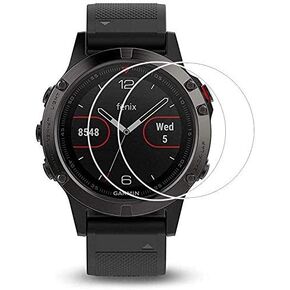 46mm Screen Protector,[3 Pack] 9H Hardness Tempered Glass Screen Protector for Universal Round Watch with Anti-Fingerprint Bubble-Free Crystal Clear (46mm Diameter)