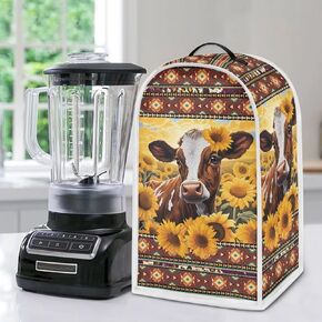 Blue Butterfly Starry Blender Covers Kitchen Appliance Dust Protection Cover with Top Handle Food Processor Juicer Coffee Maker Organizer for Kitchen Home Table Decor