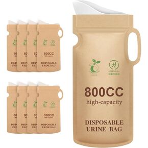 koliprn Disposable Urine Bag，8/12/24 pcs12/24 PCS Pee Bags for Travel for Women/Men，Emergency Toilet Pee Bags for Car,Camping,Hikin