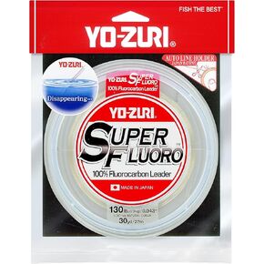 Yo-Zuri YZ-SF-130LB-NCL-30YD: Superfluoro 30Yd 130Lb, Natural Clear